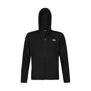 fleece tka glacier full zip masculino preto