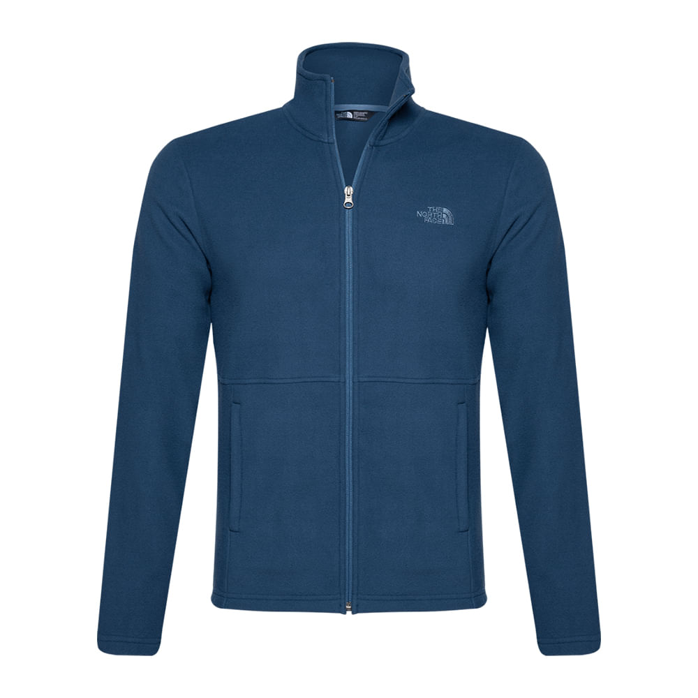 fleece tka glacier full zip masculino preto