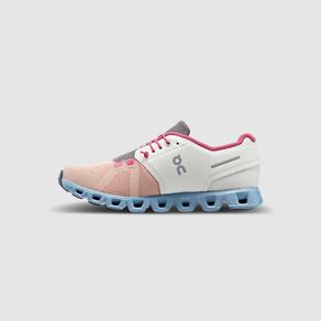 tenis-on-running-cloud-feminino-gelo-rosa-para-corrida-academia-perfil-pe-na-trilha-2